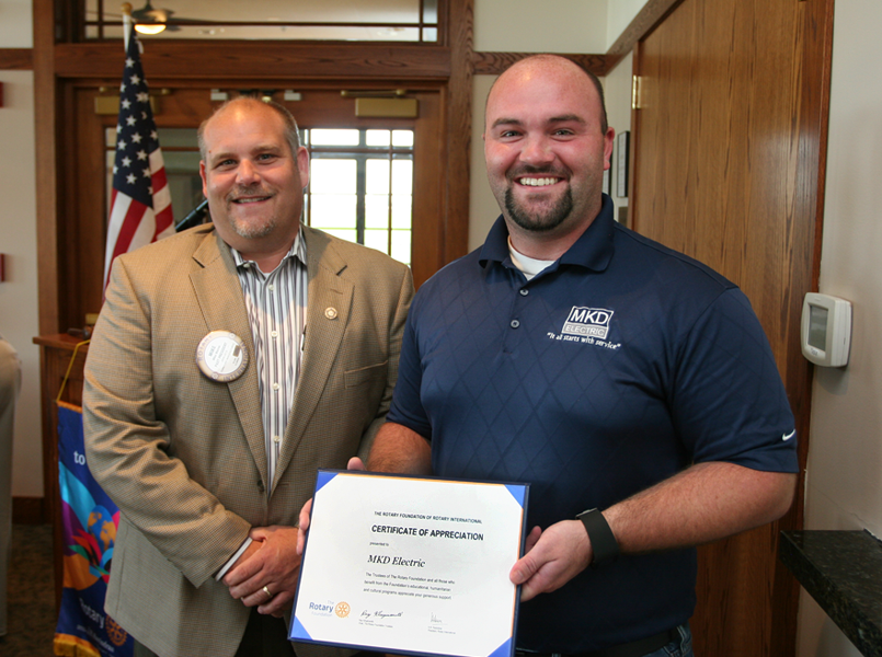 Rotary Club Award 2015